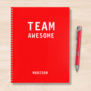 Funny Team Personalized Notes Office Meeting Notebook