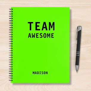 Funny Team Personalized Notes Office Meeting Notebook