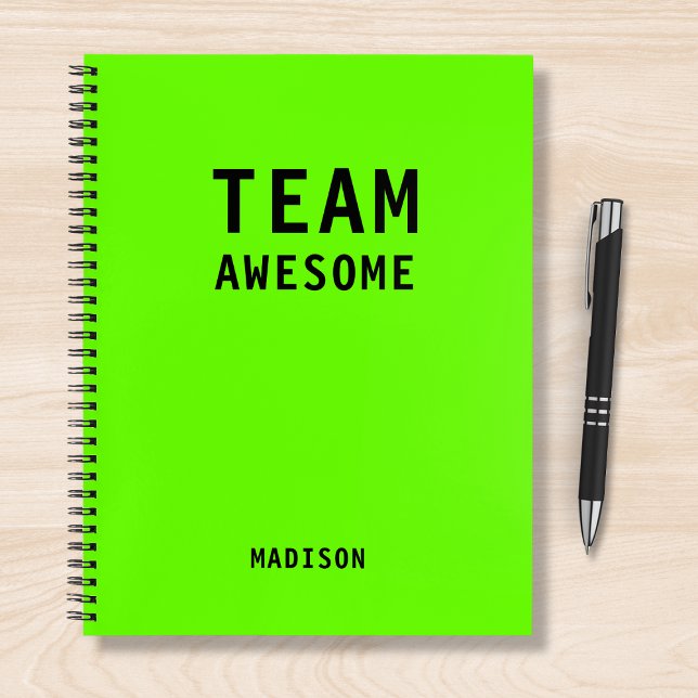 Funny Team Personalized Notes Office Meeting Notebook (Creator Uploaded)