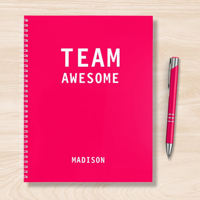 Funny Team Personalized Notes Office Meeting Notebook (Creator Uploaded)