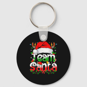 Funny Team Santa Claus Christmas Family Matching P Keychain
