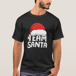 Funny Team Santa Hat Family Matching Christmas Paj T-Shirt