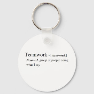 Funny Teamwork Products Keychain
