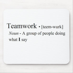 Funny Teamwork Products Mouse Pad