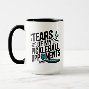 Funny Tears of my Pickleball Opponents Typography  Mug