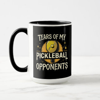 Funny Tears of my Pickleball Opponents Typography Mug