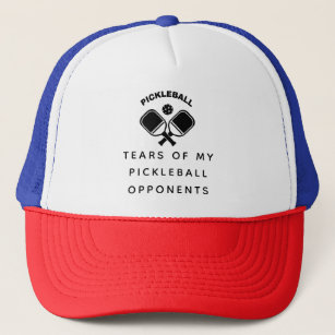 Funny Tears of my Pickleball Opponents Typography  Trucker Hat