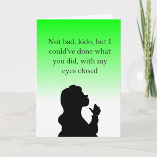 funny teasing insulting congratulations card