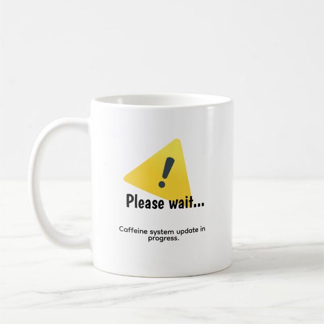 Funny Tech Coffee Mug, Programmer Gamer Gift Mug (Left)