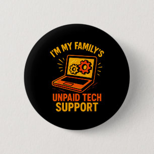 Funny Tech Guy Suprt Computer Geek Nerd Engineer G 2 Inch Round Button