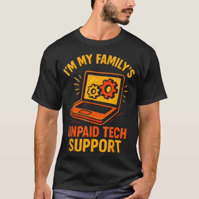Funny Tech Guy Suprt Computer Geek Nerd Engineer G T-Shirt (Front)