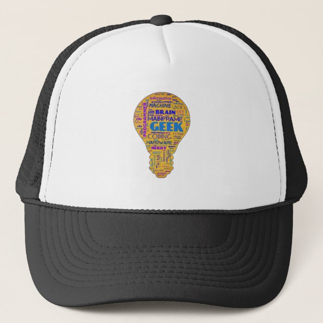 Funny Tech Humour Geek - Coders Gift Trucker Hat (Front)