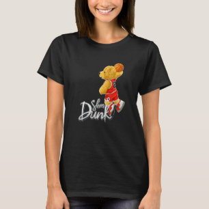 Funny Teddy Bear Slam Dunk, Teddy Bear Basketball T-Shirt