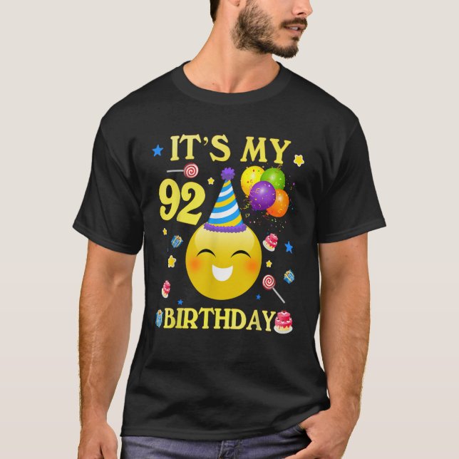 Funny Tee It s My 92nd Birthday Gift 92 Years Old  (Front)