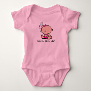 Funny tee - On a liquid diet girl T-Shirt