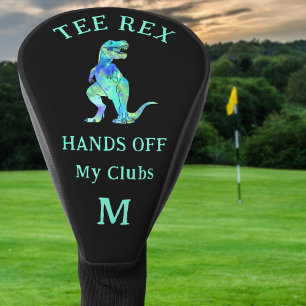 Funny Tee Rex Golfing Joke Personalized  Golf Head Cover