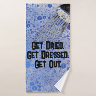 Funny, Teen Boy Bubbles Shower Bathroom  Bath Towel Set