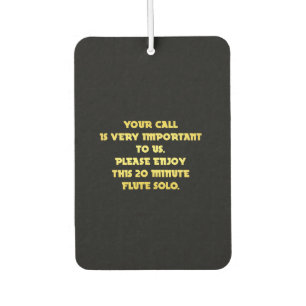 Funny Telephone Customer Service Joke Air Freshener