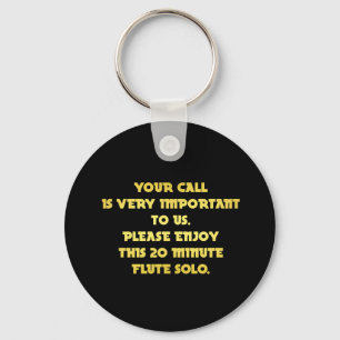 Funny Telephone Customer Service Joke Keychain