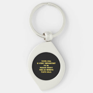 Funny Telephone Customer Service Joke Keychain