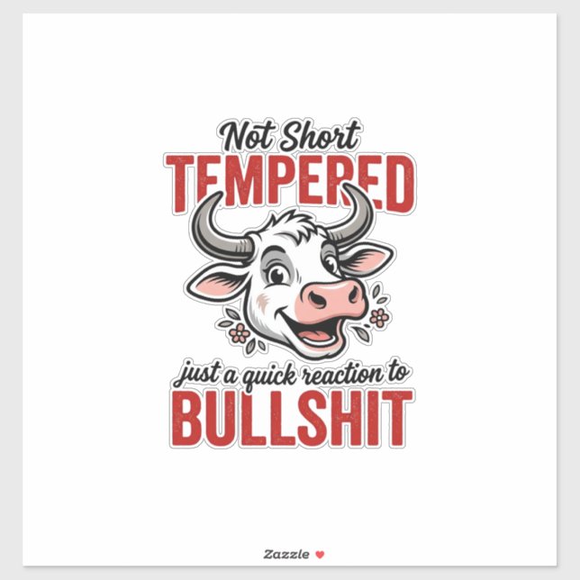 Funny Tempered Cow Vintage (Sheet)