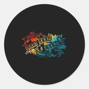 Funny Tennessee-ham Mary Anne &amp; Wanda's Strawb Classic Round Sticker