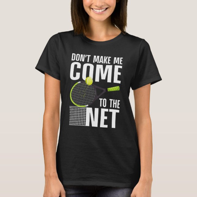 Funny Tennis Art For Women Men Teens Tennis Player T-Shirt (Front)