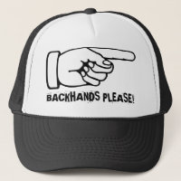 Funny Tennis Cap / Hat to practice backhands