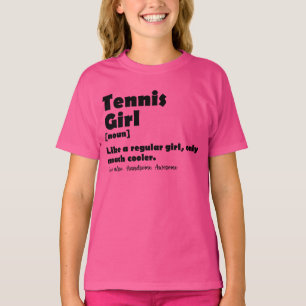 Funny Tennis Girl Dictionary Definition T-Shirt
