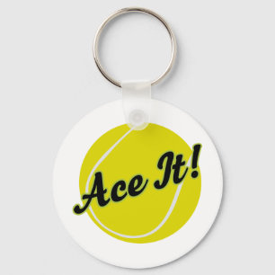 Funny Tennis Player Gift Keychain