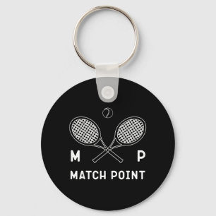 Funny Tennis Player Racket 40th Birthday Not 40 Keychain