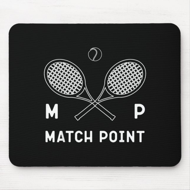 Funny Tennis Player Racket 40th Birthday Not 40 Mouse Pad (Front)