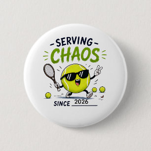 Funny Tennis Quote for Tennis Addicts 2 Inch Round Button