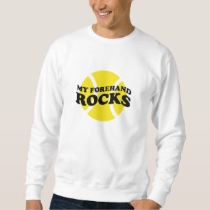 Funny tennis quote sweater swing rocks / sucks