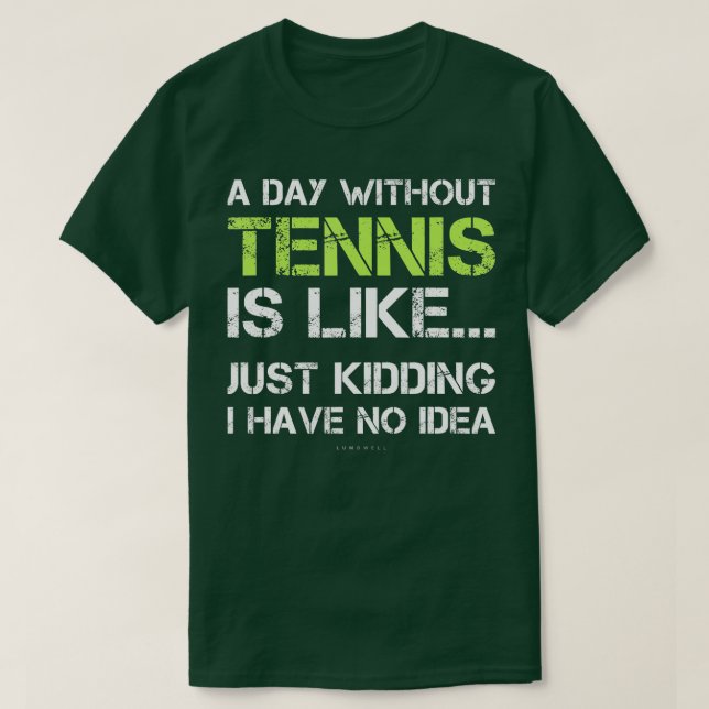 Funny Tennis s  T-Shirt (Design Front)