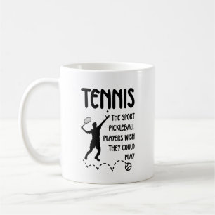 Funny Tennis – Tennis vs Pickleball Humour Coffee Mug