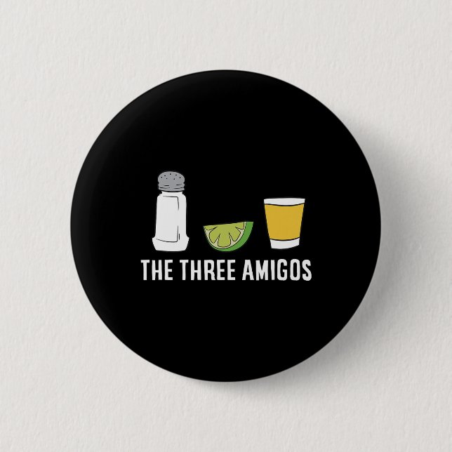 Funny Tequila Love Cinco De Mayo Tequila Salt And  2 Inch Round Button (Front)