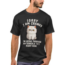 Funny Terrible Saying Cranky Senior Birthday Humou