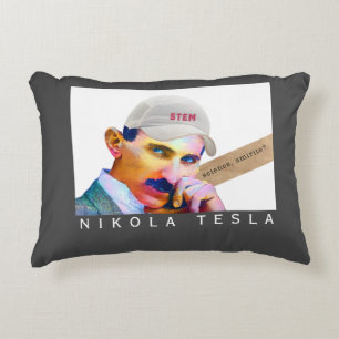 Funny Tesla Accent Pillow