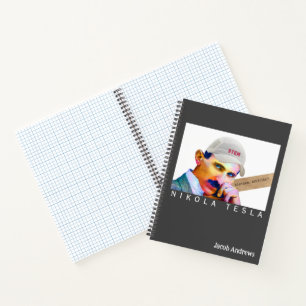 Funny Tesla Personalized Graph Notebook