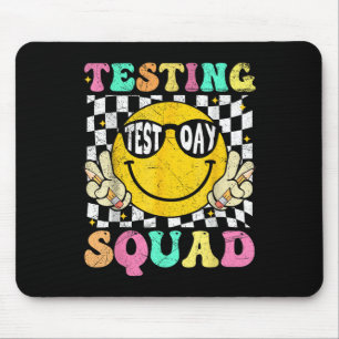 Funny Test Day Motivational Teacher Student Testin Mouse Pad