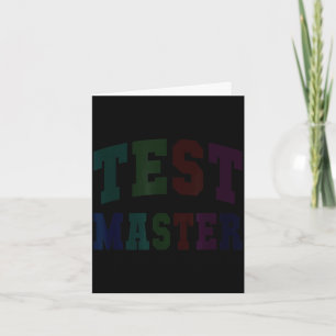 Funny test master testing day teacher mode on ela card