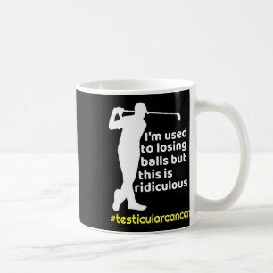 Funny Testicular Cancer Survivor Golf Player Orchi Coffee Mug