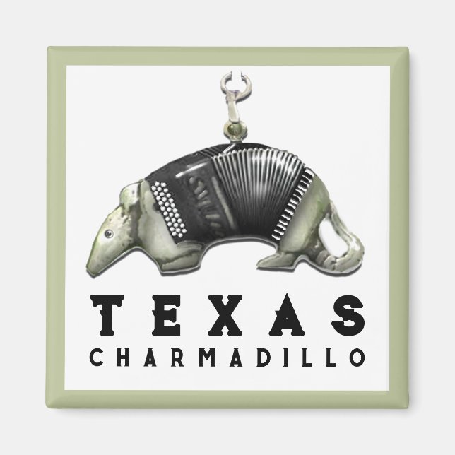Funny Texas Armadillo Magnet (Front)
