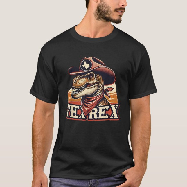 Funny Texas Sayings and Quotes T Rex Dinosaur Tex  T-Shirt (Front)