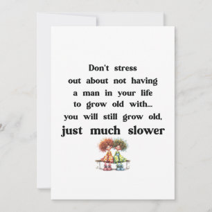 Funny text about women and men card