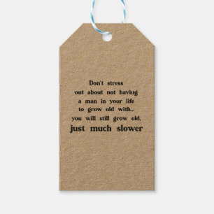 Funny text about women and men. gift tags