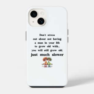 Funny text about women and men iPhone 14 case
