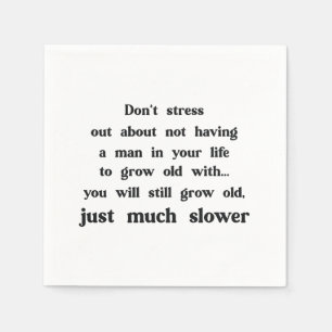Funny text about women and men. napkin