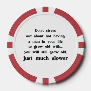Funny text about women and men. poker chips